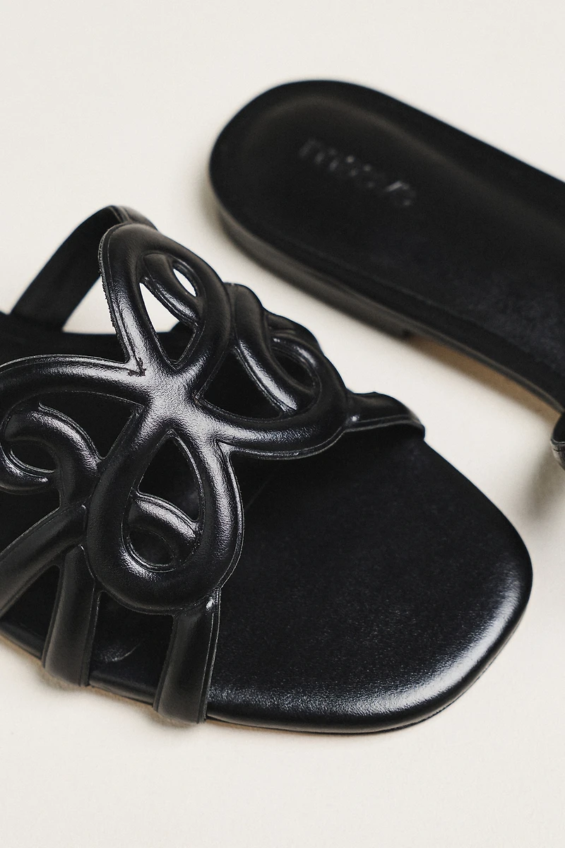 Maeve Logo Slide Sandals