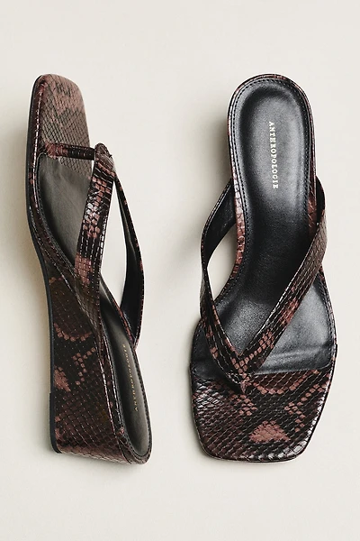 By Anthropologie Wedge Flip-Flop Heels