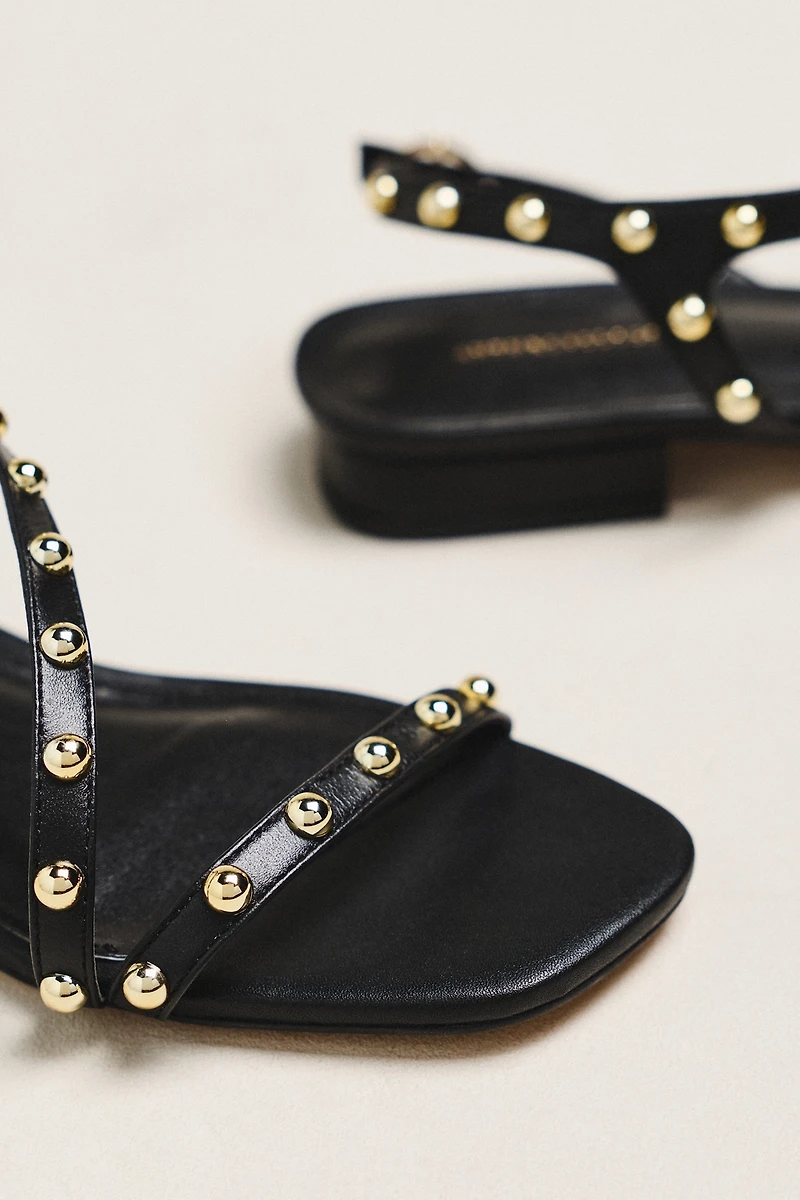 By Anthropologie Strappy Studded Flats