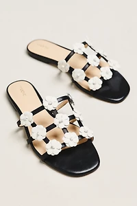 Maeve Flower Cage Slider Sandals