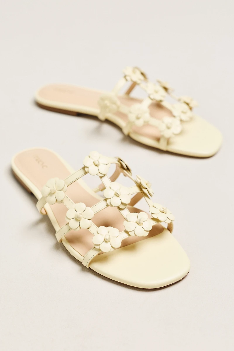 Maeve Flower Cage Slider Sandals