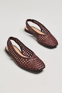 By Anthropologie Slingback Woven Flats