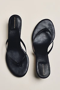By Anthropologie Thong Kitten Heels