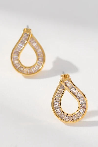 Maeve Baguette Crystal Post Earrings