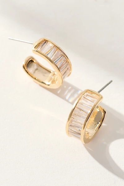 Baguette Huggie Earrings