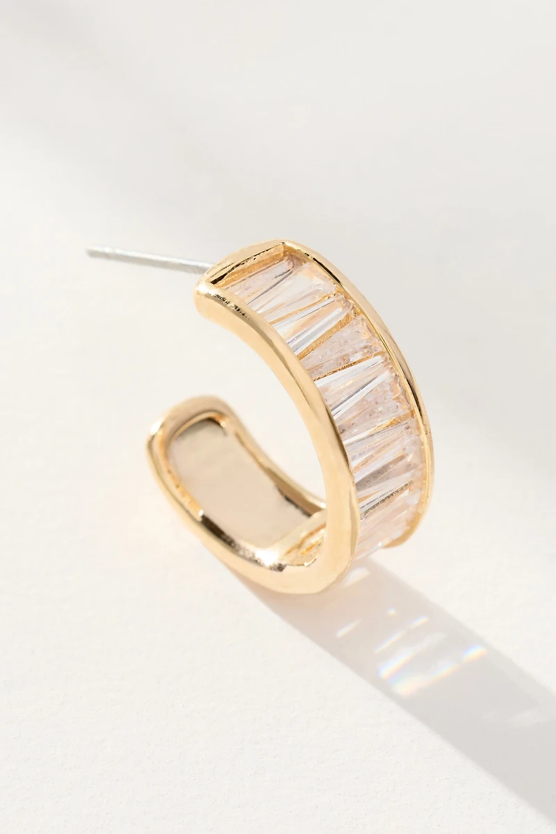 Baguette Huggie Earrings