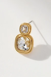 Stacked Crystal Drop Earrings