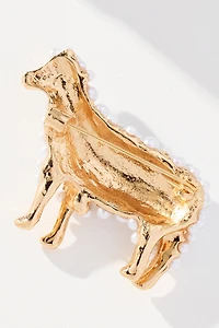 Pearled Sheep Brooch