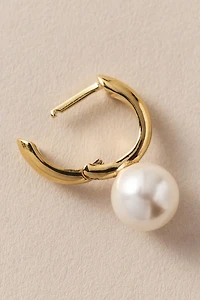 NADRI Pearl Huggie Earrings