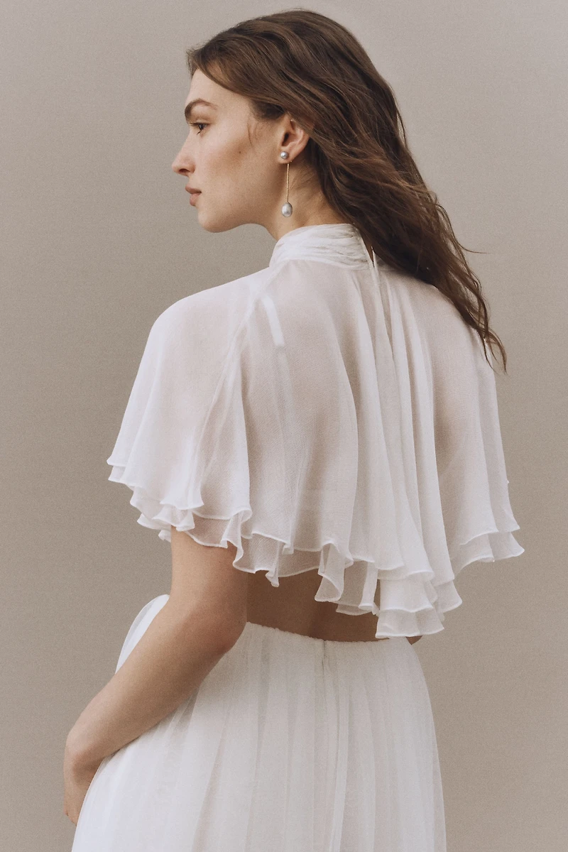 Geisha Designs High-Neck Layered Cape