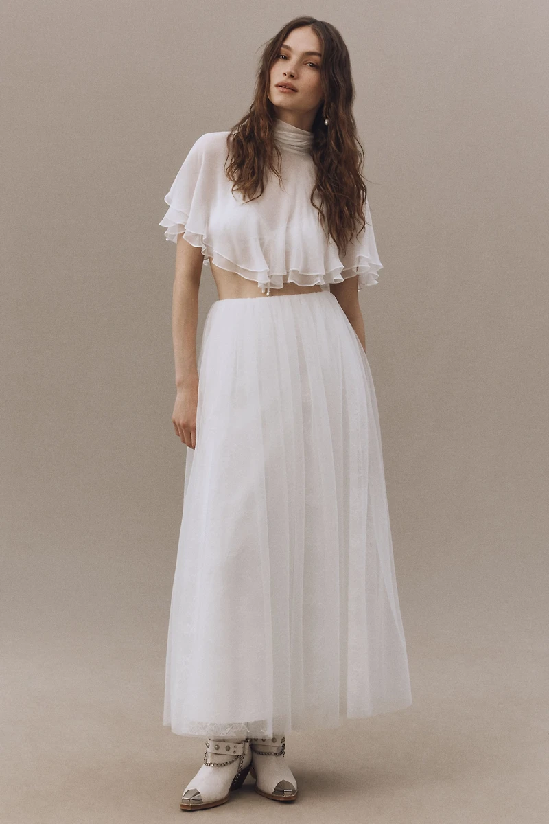 Geisha Designs High-Neck Layered Cape