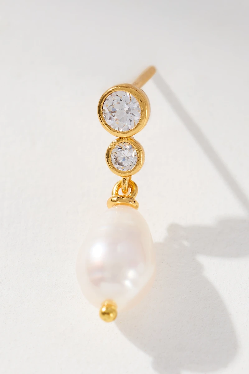 Crystal Pearl Drop Earrings