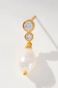 Crystal Pearl Drop Earrings