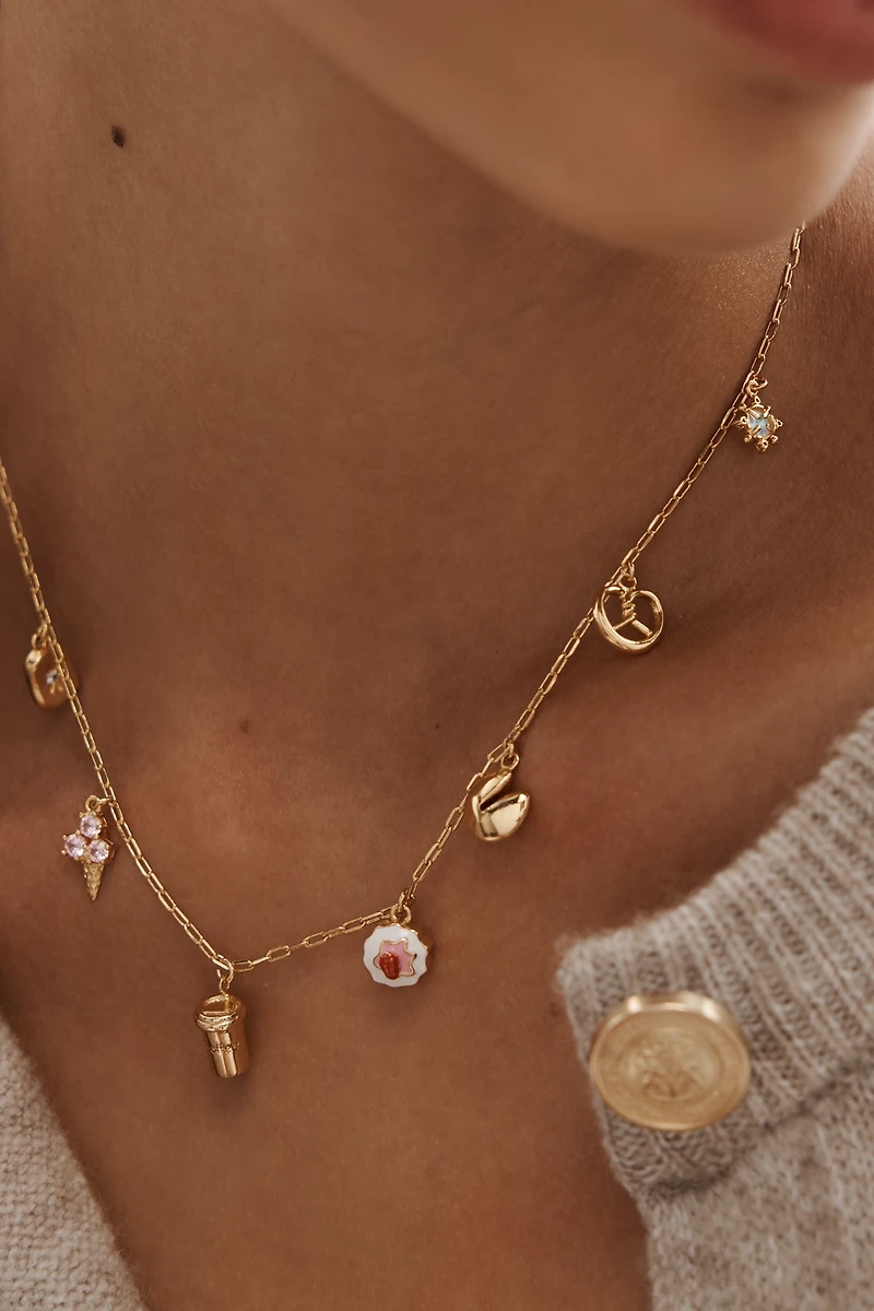 Festive Icon Charm Necklace