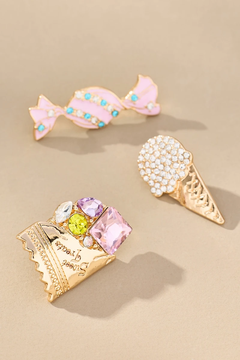 Sweet Treat Brooches, Set of 3