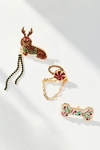 Animal Brooches, Set of 3