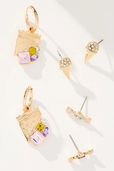 Festive Icon Earrings, Set of 3
