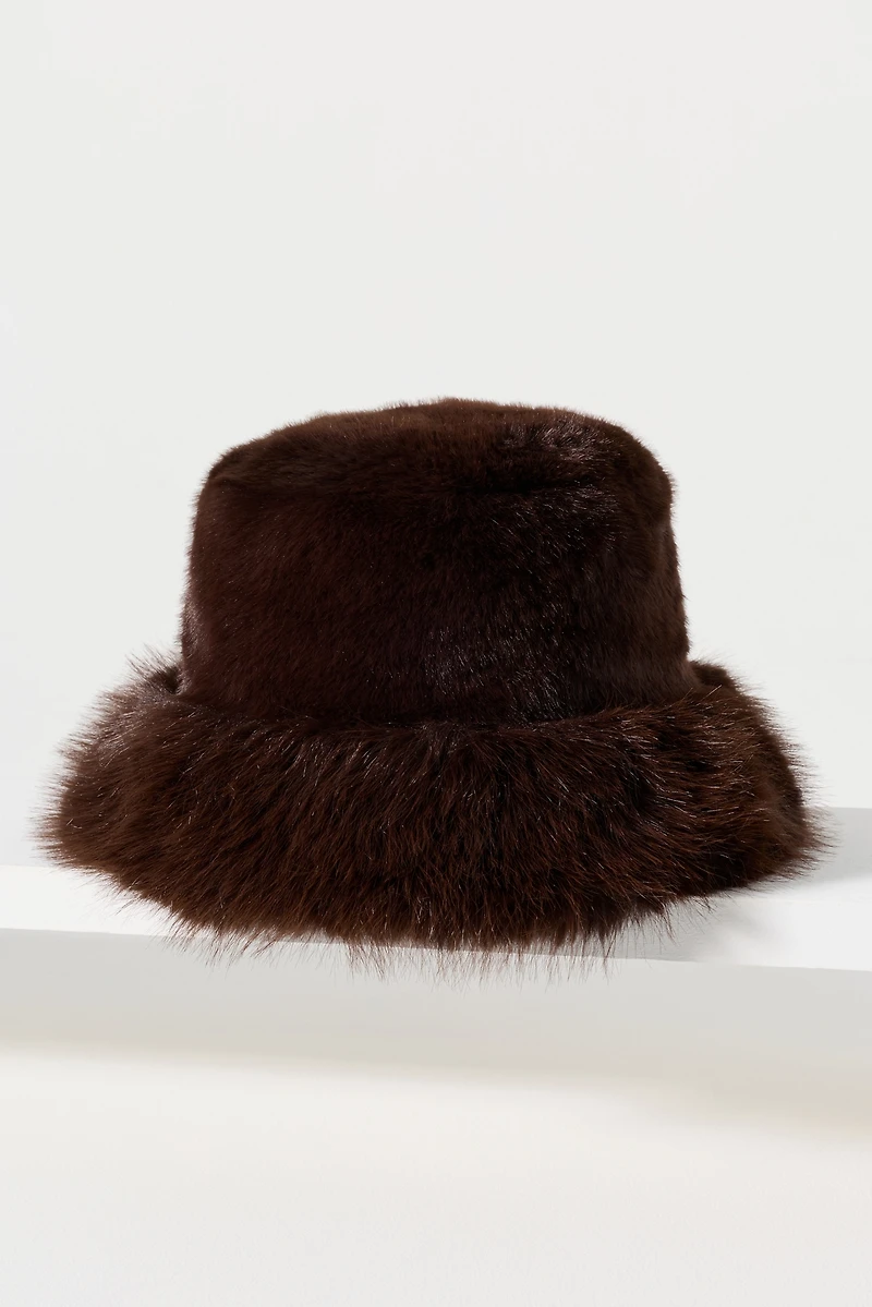 Faux-Fur Bucket Hat