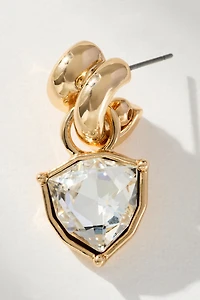 Double Twist Crystal Earrings