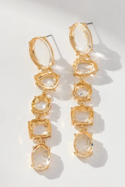 Multi-Crystal Drop Earrings
