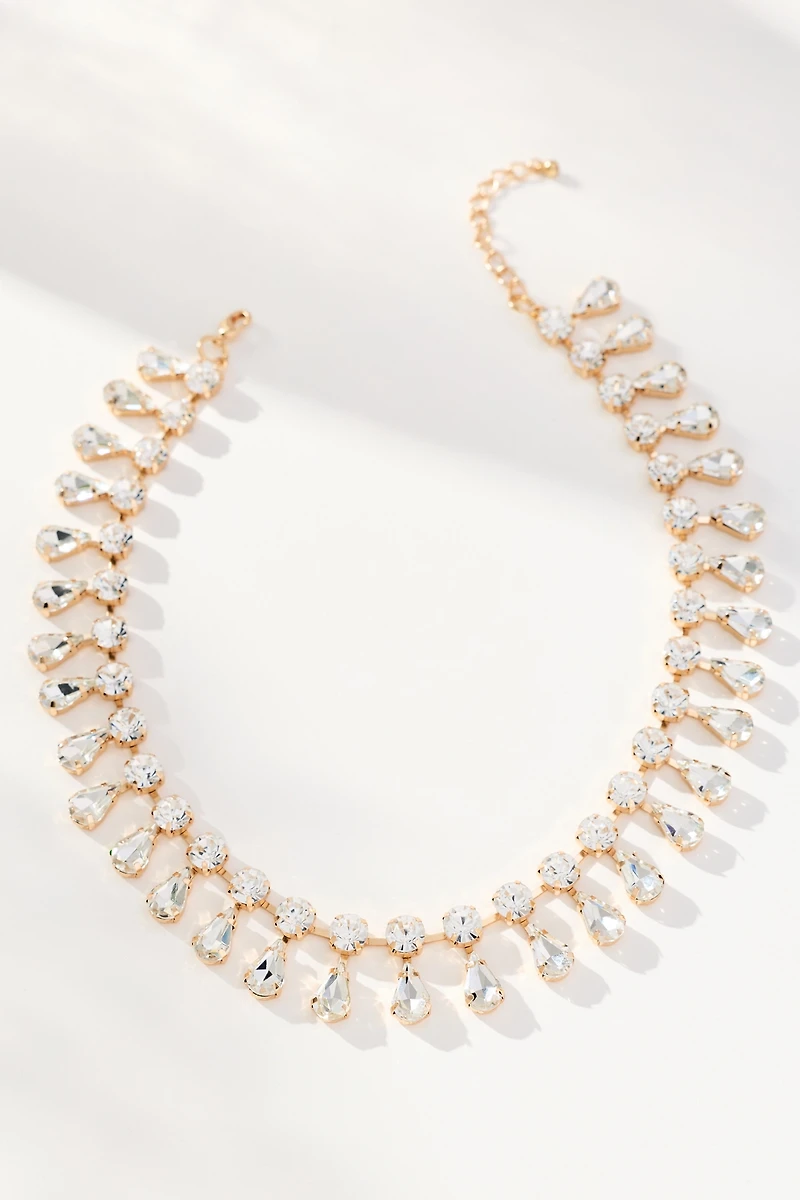 Glam Crystal Collar Necklace