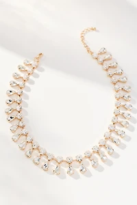 Glam Crystal Collar Necklace