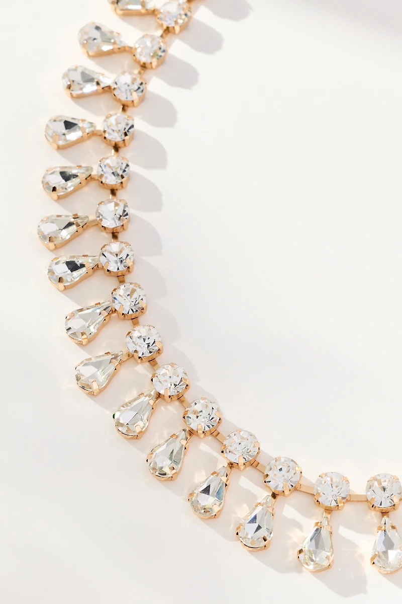 Glam Crystal Collar Necklace