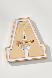 Varsity Monogram Brooch