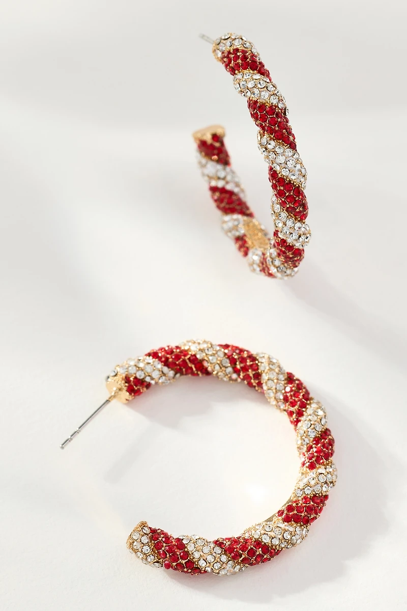 BaubleBar Mint Condition Hoop Earrings