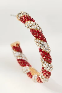 BaubleBar Mint Condition Hoop Earrings