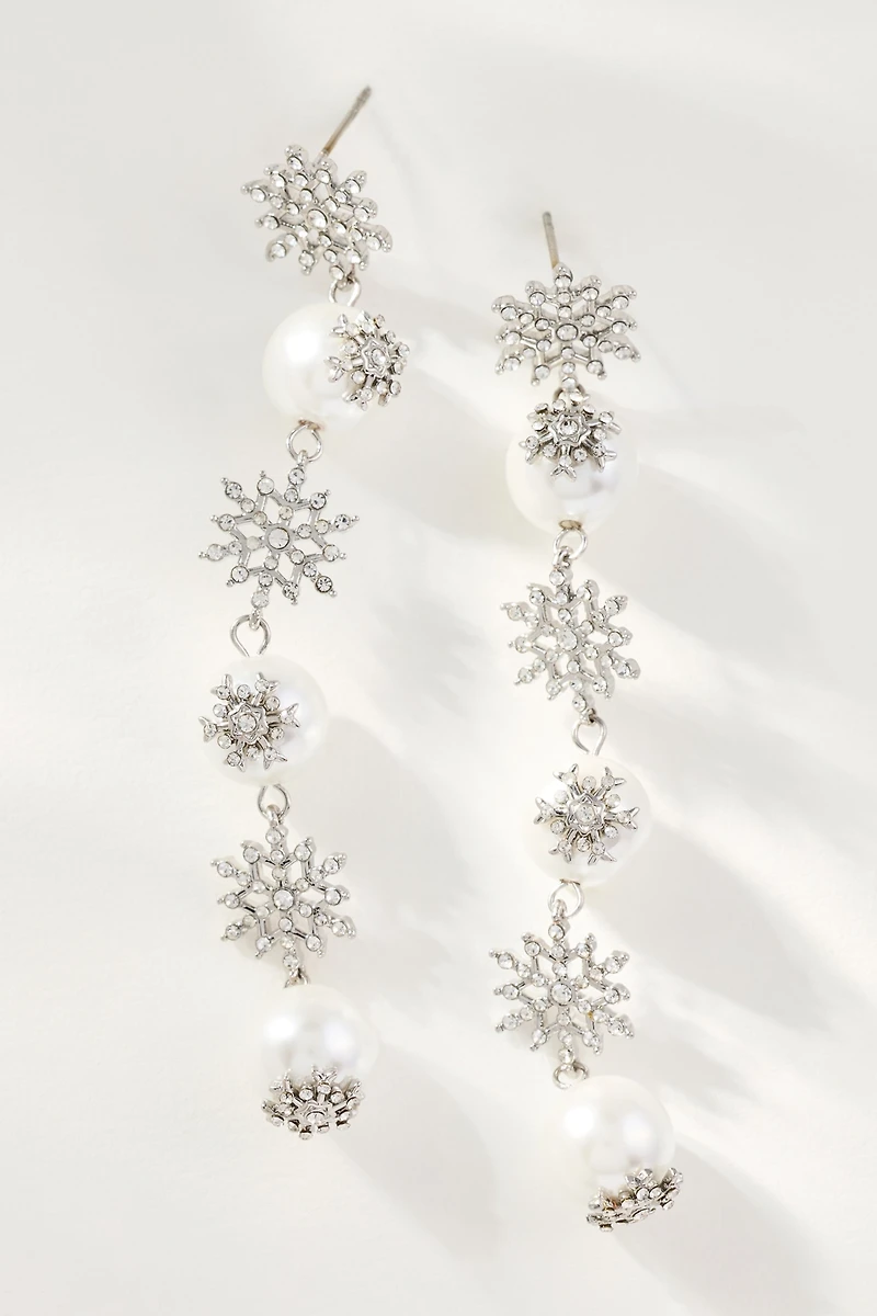 BaubleBar Snow and Behold Drop Earrings