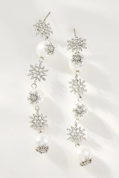 BaubleBar Snow and Behold Drop Earrings