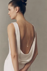 A.B. Ellie Studio Bride Collection Freshwater Pearl Bolo Necklace