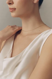 A.B. Ellie Studio Bride Collection Freshwater Pearl Bolo Necklace