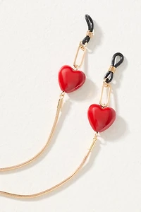 Heart Charm Eyeglass Chain
