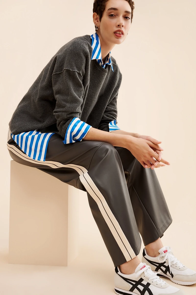 Mare Mare Vegan Leather Pull-On Pants