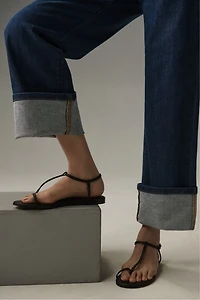 Pilcro Relaxed Cuff Mid-Rise Straight-Leg Jeans