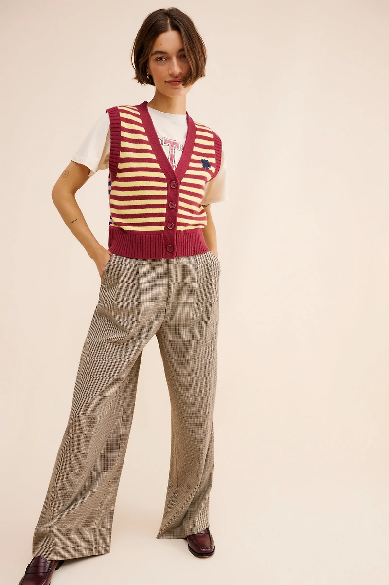 Marimekko Tasaraita Knit Wool Sweater Vest