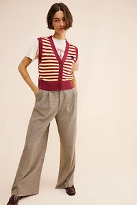 Marimekko Tasaraita Knit Wool Sweater Vest