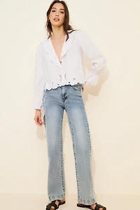 Habitual Colorblock Slouchy Straight Leg Jeans