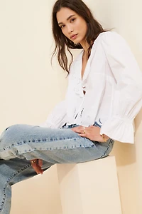 Habitual Colorblock Slouchy Straight Leg Jeans