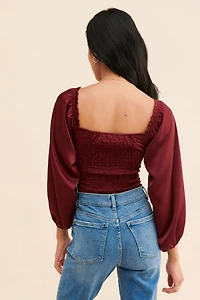 ASTR the Label Silky Cinched Bodysuit