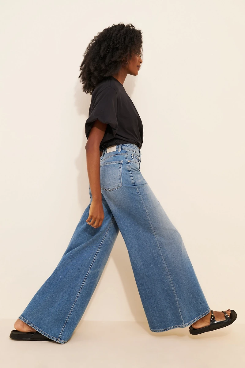DL1961 Lucila Ultra Wide Leg High-Rise Jeans