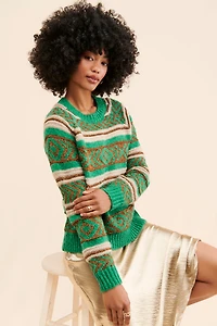 Scotch & Soda Metallic Long-Sleeve Sweater