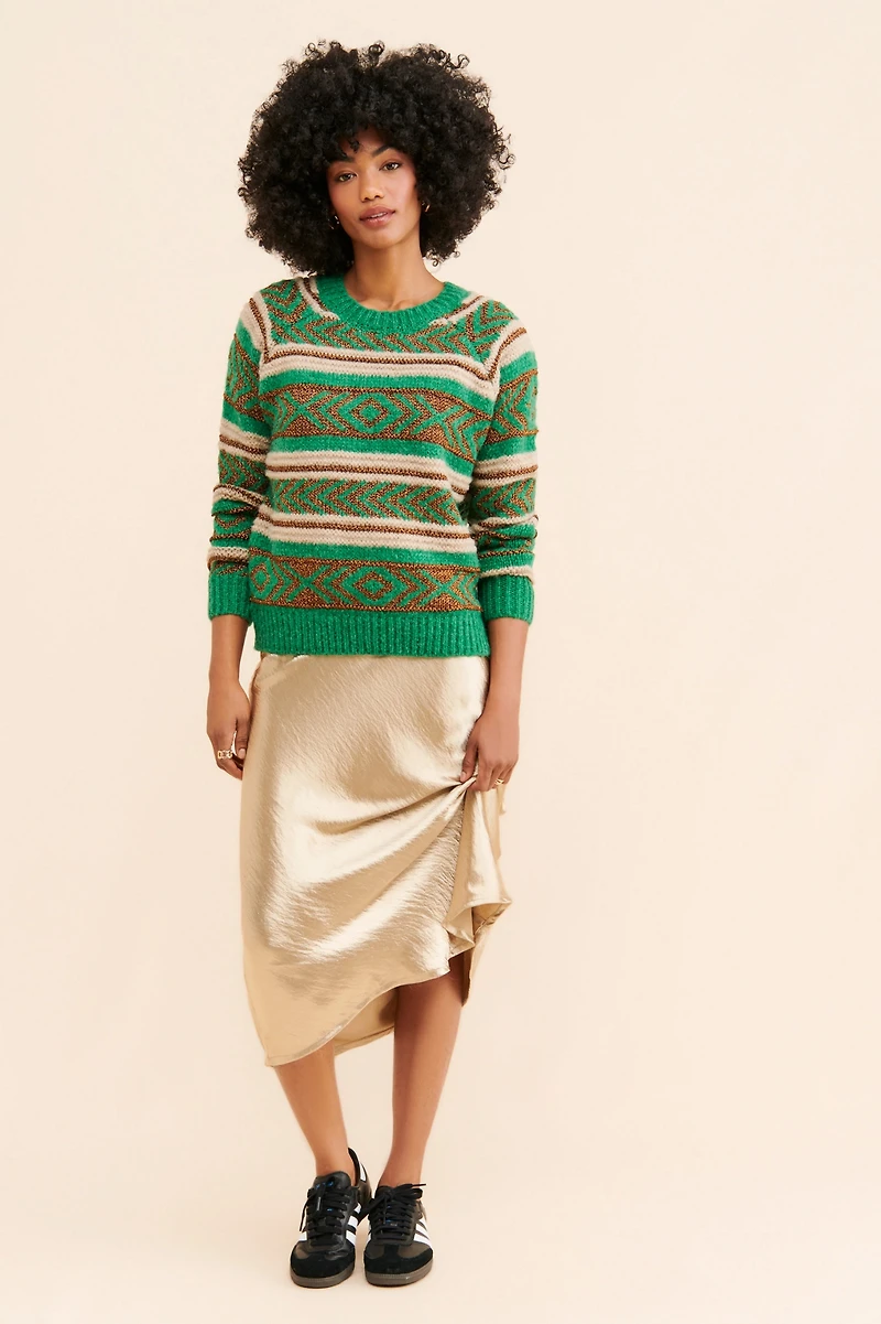 Scotch & Soda Metallic Long-Sleeve Sweater