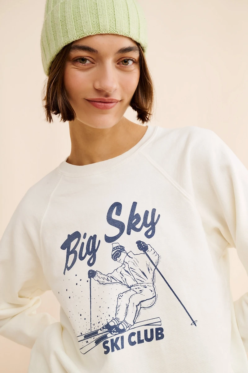 Original Retro Brand Big Sky Ski Club Sweatshirt