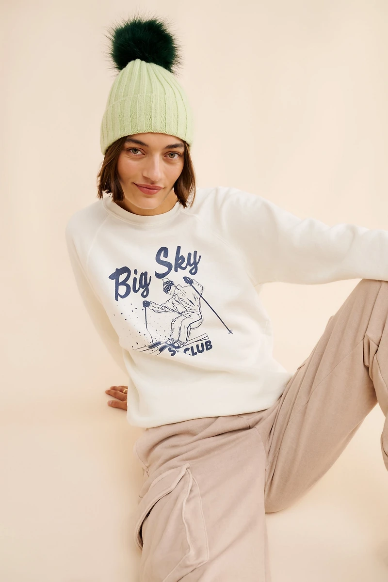 Original Retro Brand Big Sky Ski Club Sweatshirt
