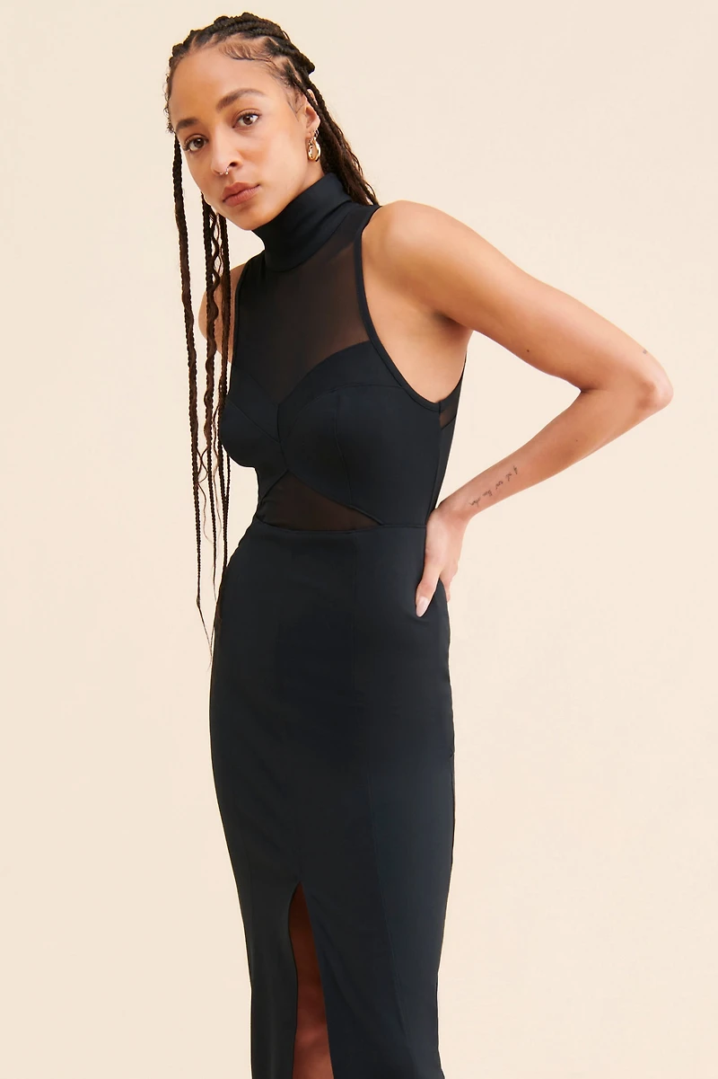 Maeve Sheer Cutout Midi Dress