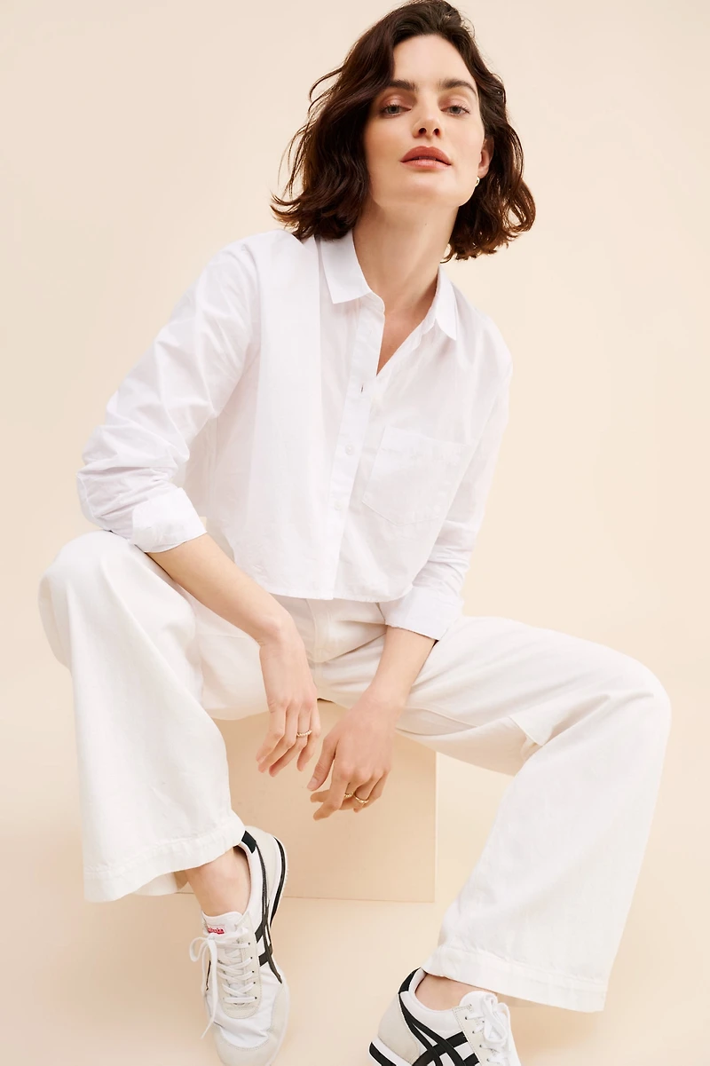 Madewell Ex Boyfriend Poplin Buttondown