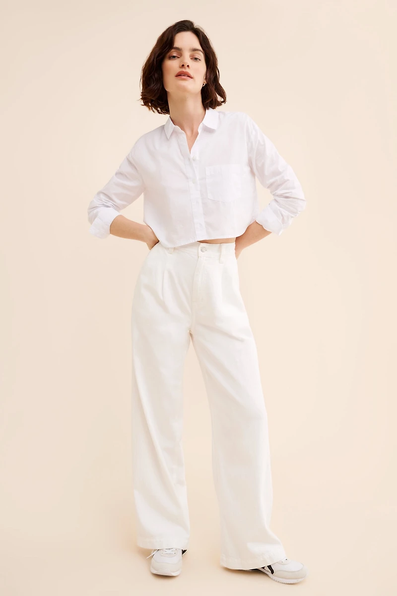 Madewell Ex Boyfriend Poplin Buttondown